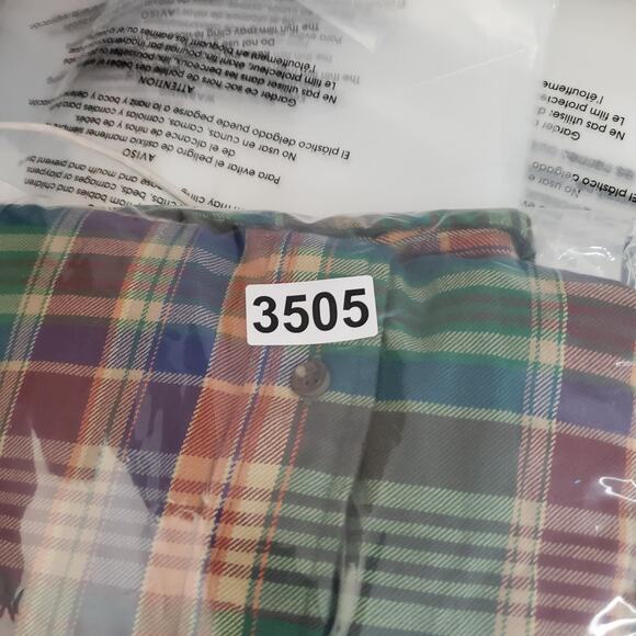 Ralph Lauren Shirt Men Medium Plaid Brown Classic Fit Button Down Cotton Flannel - Picture 8 of 8